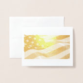 American Flag Folie Card Kaarten (Voorkant met envelop)
