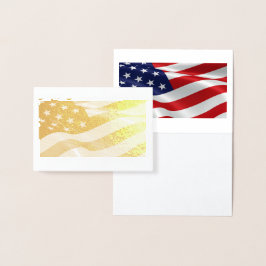American Flag Folie Card Kaarten