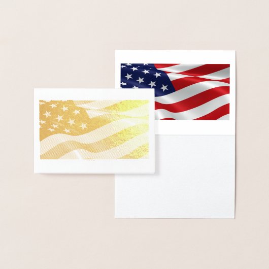 American Flag Folie Card Kaarten (Display)