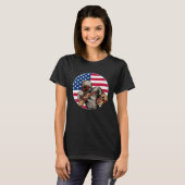 American Flag Football Is All There Is Sunday Game T-shirt (Voorkant volledig)