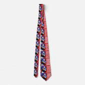 American Flag Football Patriotic Neck Tie Stropdas (Achterkant)