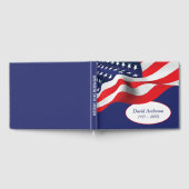 American Flag for Veteran Funeral Gastenboek (Volledig)