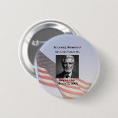 American Flag Funeral Memorial Tribute Keepsake Ronde Button 5,7 Cm (Voorkant /achterkant)