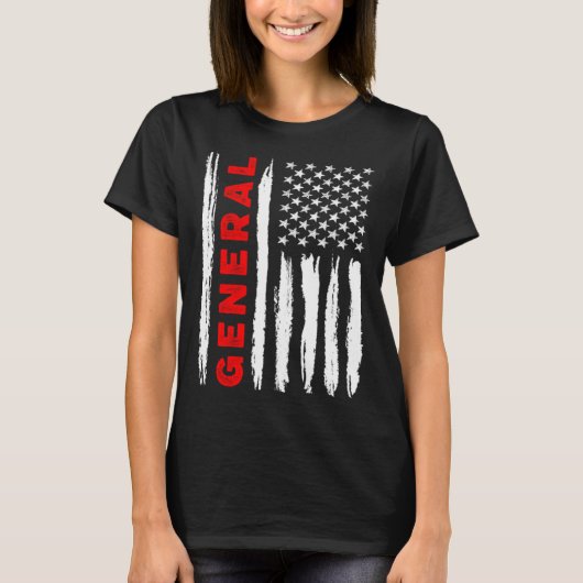 American Flag General US USA Flag T-shirt (Voorkant)