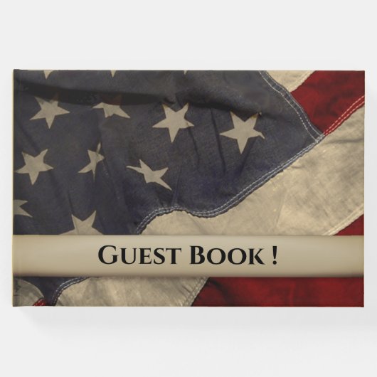 American Flag gepersonaliseerd gastenboek (Voorkant)