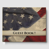 American Flag gepersonaliseerd gastenboek (Voorkant)