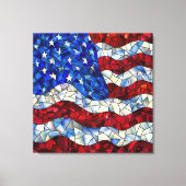American Flag Glas in lood Canvas (Voorkant)