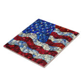 American Flag Glas in lood Keramische Tegel Tegeltje (Zijkant)