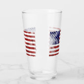 American Flag Glass Cup Glas (Links)