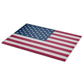 American Flag Glass Snijplank (Hoek)