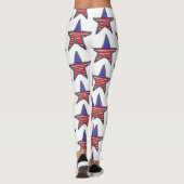American Flag glitter star Leggings (Achterkant)
