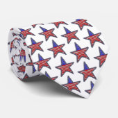 American Flag glitter star Stropdas (Opgerold)