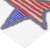 American Flag glitter star Tafelkleed (Gekanteld)
