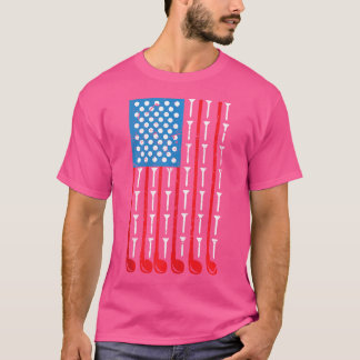 American Flag Golf Club Sport T-shirt