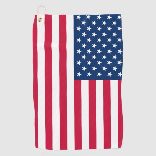 American Flag Golf Handdoek Patriottisch (Voorkant)
