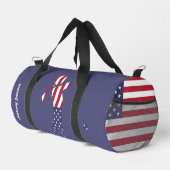 American Flag Golf Speler - Gepersonaliseerd Blauw Plunjezak (Rechterhoek)