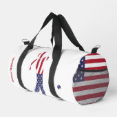 American Flag Golf Speler - Gepersonaliseerd Plunjezak (Rechterhoek)