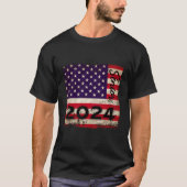 American Flag Graduation Party Haar Hem Class of 2 T-shirt (Voorkant)