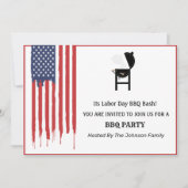American Flag Graffiti Dag BBQ Party Kaart (Voorkant)
