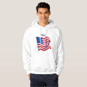 American Flag Graphic T-shirt | Patriottisch Ameri (Voorkant volledig)