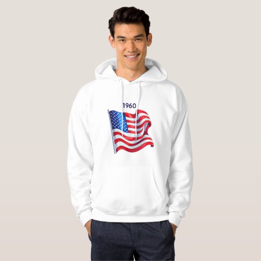 American Flag Graphic T-shirt | Patriottisch Ameri (Voorkant volledig)