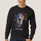 American Flag  Great Dane Dog Trui (Voorkant)