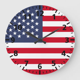 American Flag Grote Klok
