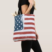 American Flag Grunge Background. Raster version. H Tote Bag (Dichtbij)