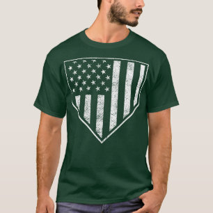 American Flag Grunge Home Bord Patriottisch Honkba T-shirt