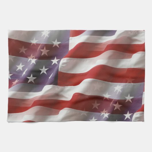 American Flag Hand Towel Theedoek (Horizontaal)