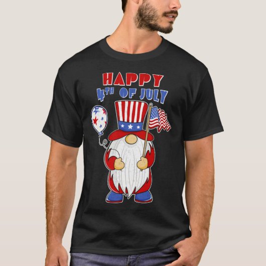 American Flag Happy Independence Day 4th Of July G T-shirt (Voorkant)