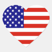 AMERICAN FLAG HART STICKER (Voorkant)