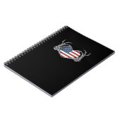 American Flag Heart Fitted Notitieboek (Linkerzijde)