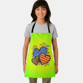 American Flag Heart Leopard Sublimation-64210 Schort (Insitu)