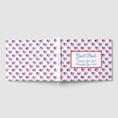 American Flag Heart Red White Blue Patriotic USA Gastenboek (Volledig)