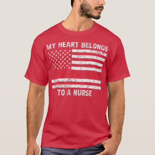 American Flag Heartbeat My Heart behoort tot een N T-shirt