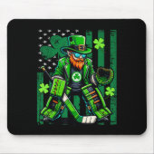 American Flag Hockey Goalie Saint Patrick&#39;s Da Muismat (Voorkant)