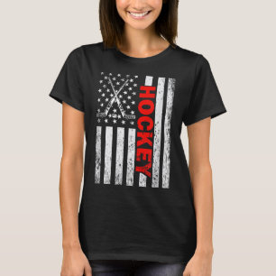 American Flag Hockey USA Patriottisch T-shirt voor