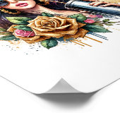 American Flag Horse Patriottisch Verenigde Staten Poster (Hoek)