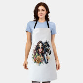 American Flag Horse Patriottisch Verenigde Staten Schort (Gedragen)