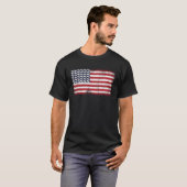 American Flag Hot Dog National Mustard Day T-shirt (Voorkant volledig)
