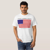 american_flag, IK WIL AMERICA BACK, www.freedom... T-shirt (Voorkant volledig)