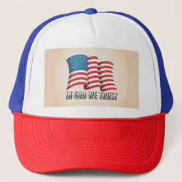 American Flag In God We Trust Rood Wit Blauw Pet