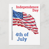 American Flag Independence Day Briefkaart (Voorkant)