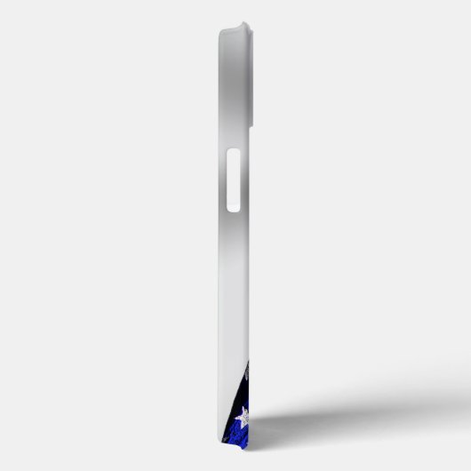 American Flag iPhone Case Monogrammed (Achterkant / Rechts)