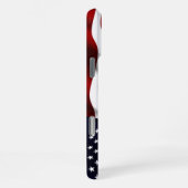 American Flag iPhone Case Rippling Design Hoesje (Rechterkant)