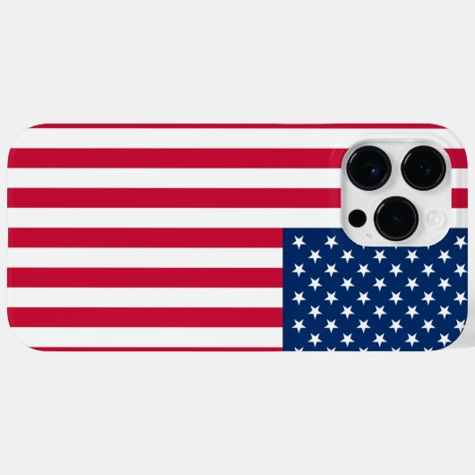 American Flag iPhone Case USA (Achterkant (horizontaal))