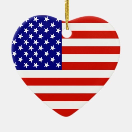 AMERICAN FLAG KERAMISCH ORNAMENT (Voorkant)