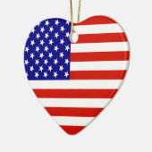AMERICAN FLAG KERAMISCH ORNAMENT (Links)