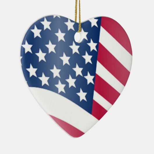 AMERICAN FLAG KERAMISCH ORNAMENT (Rechts)